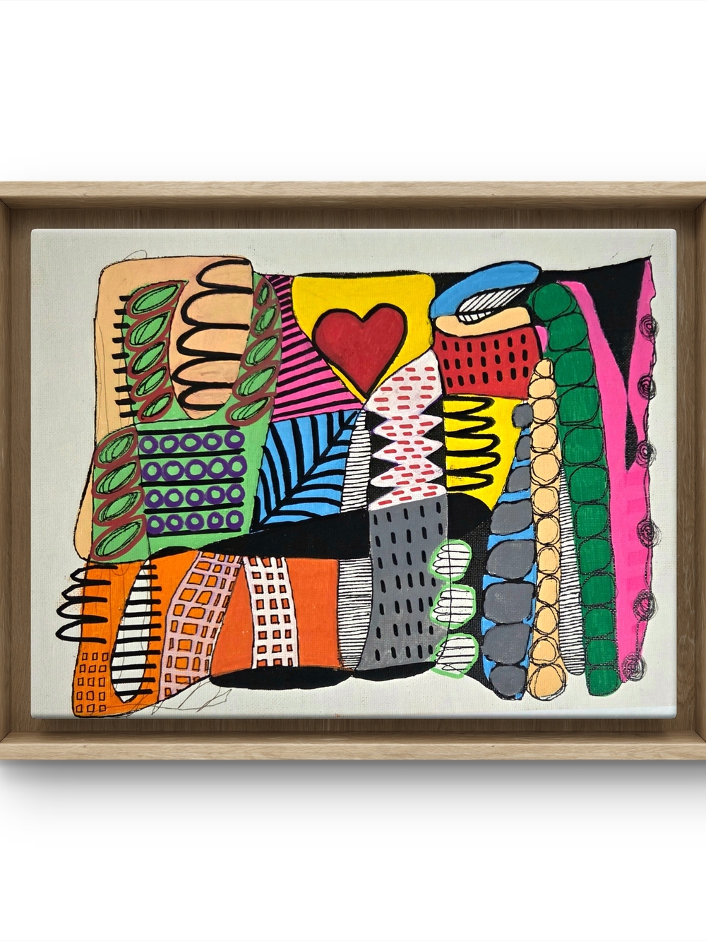 Abstract Color-Block Canvas Art